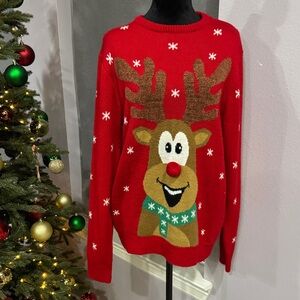 Red Reindeer Sweater